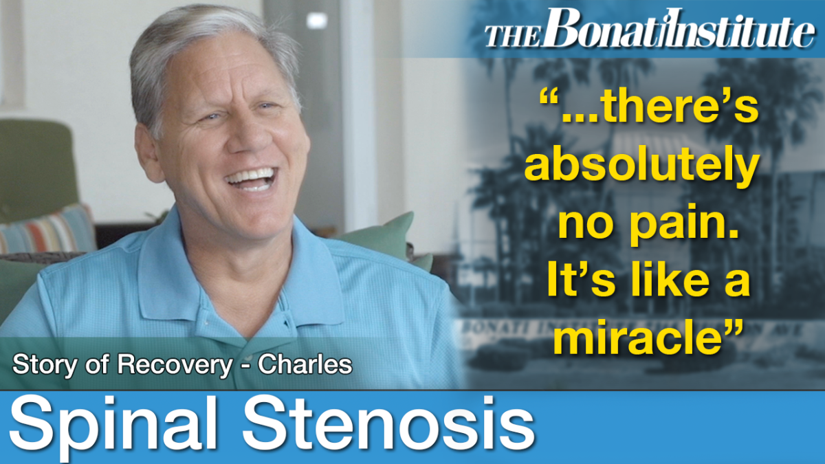 Spinal Stenosis Surgery Charles' Story Bonati Spine Institute